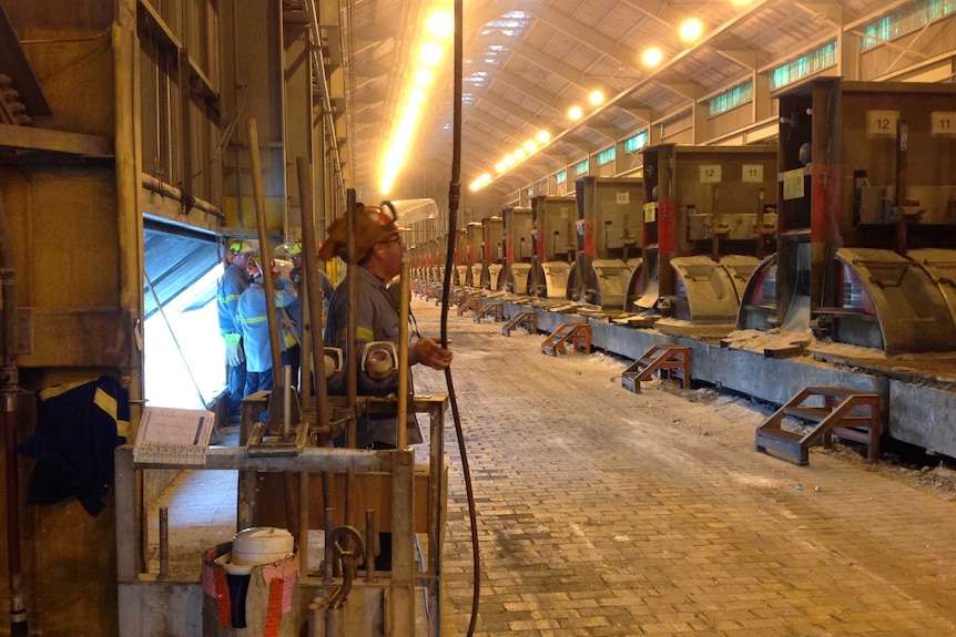 The ground-level windows help reduce ventilation in the smelter