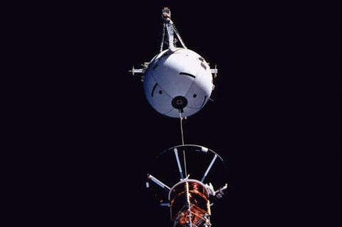 A tethered satellite system.