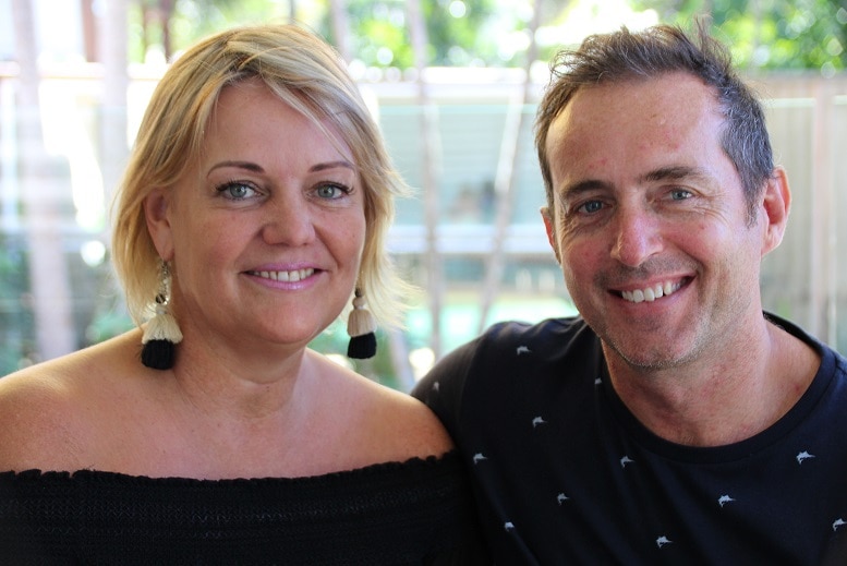Lisa and Guy Laird in their Mission Beach home in north Queensland on May 8, 2017.