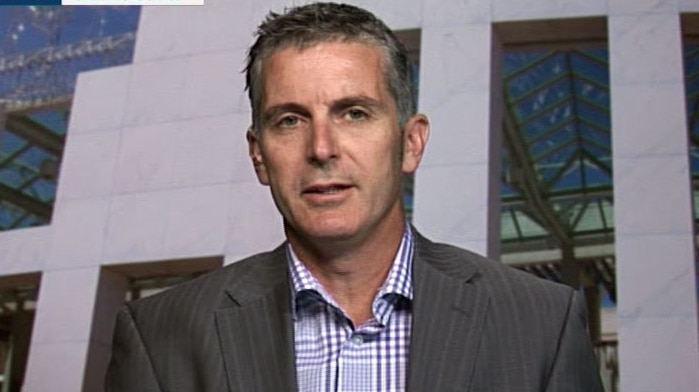 TV still of National Farmers' Federation CEO Matt Linnegar.