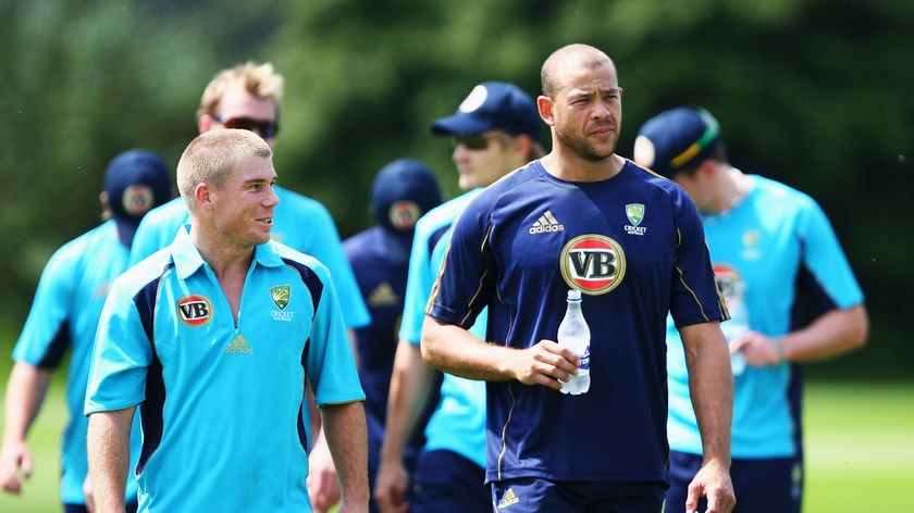 Andrew Symonds at Australian training session