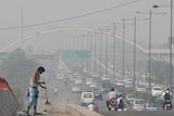 Smog covers New Delhi's skyline
