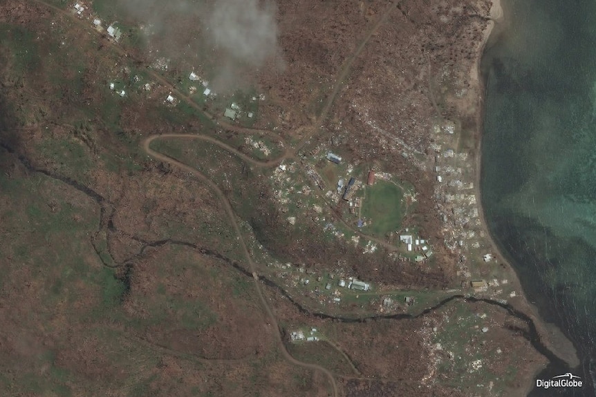 The Fijian village of Nasau prior to Cyclone Winston.