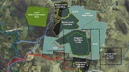 Diagram of Whitehaven Coal's Maules Creek project site.