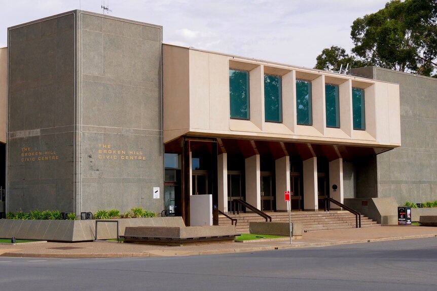 The Broken Hill Civic Centre during the day, w