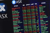 Market gains are displayed on the Australian Stock Exchange (ASX) on September 29, 2016.