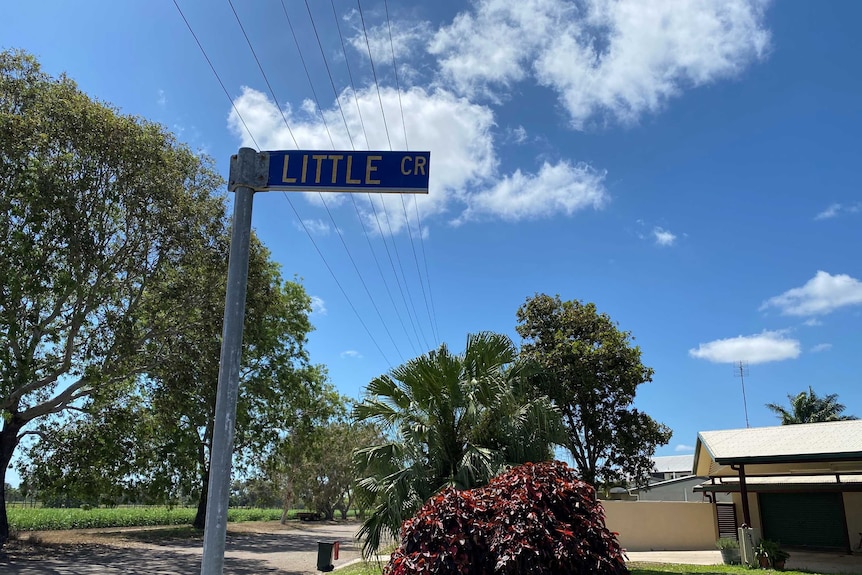 Little Crescent street sign in Ayr in north Queensland.