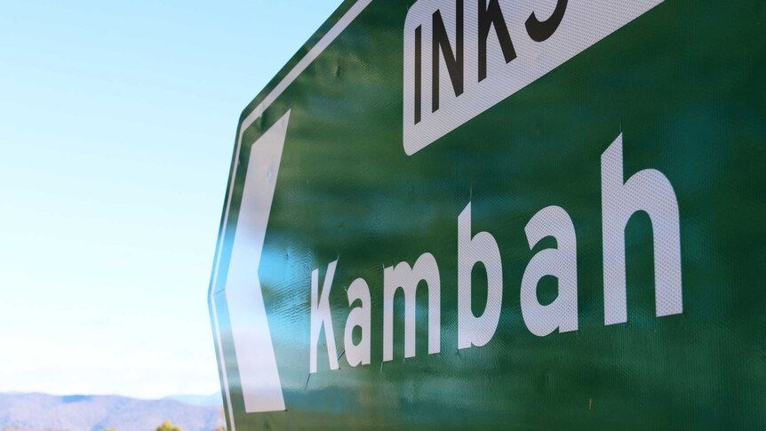 Sign for Kambah shops, Canberra.