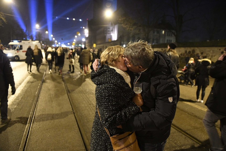 People celebrate the New Year in Finland