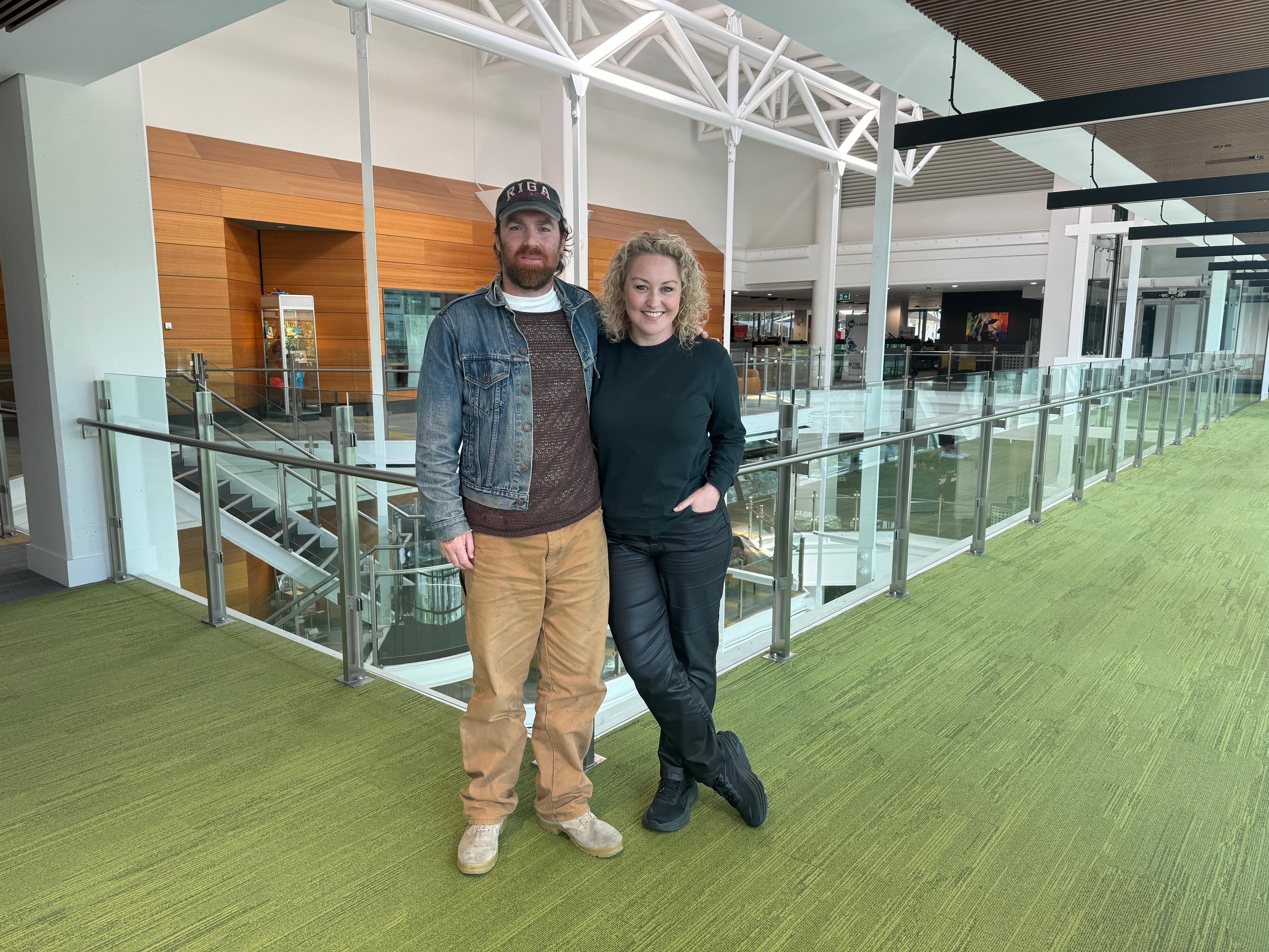 Musician Nick Murphy aka Chet Faker and Zan Rowe at ABC Melbourne