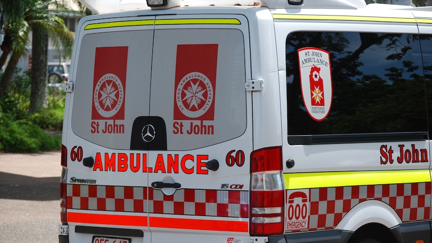 Back of a St John Ambulance Northern Territory van