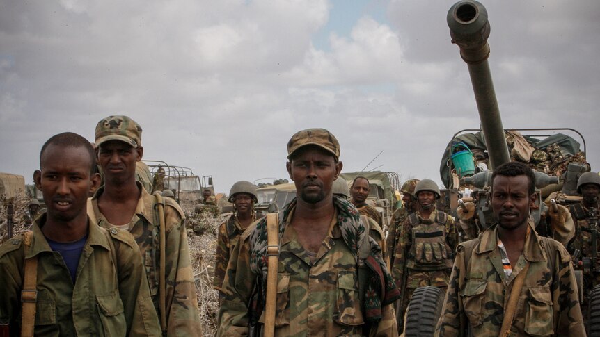 Somali troops in Kismayo