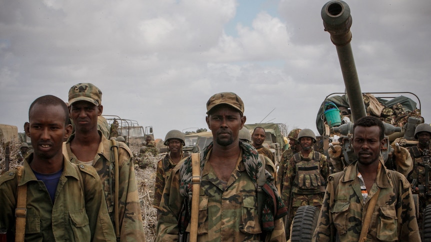 Somali troops in Kismayo