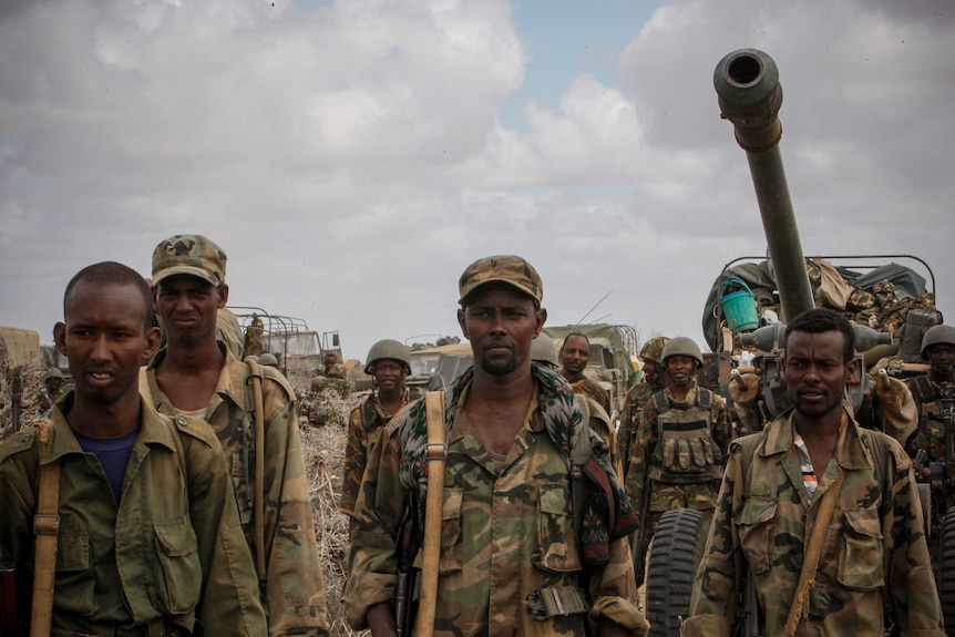 Somali troops in Kismayo