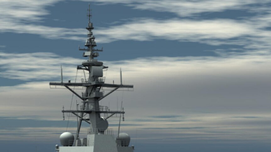 An artist's impression of the Australian Navy's Air Warfare Destroyer.