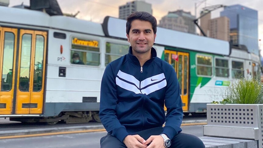 Khalid fled Afghanistan in August — today he explores Melbourne for the first time