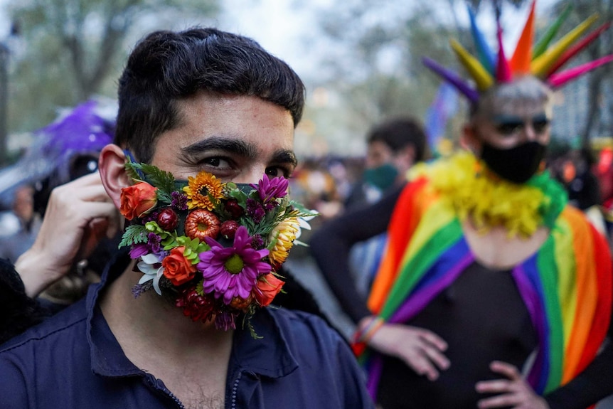 Members of the LGBT community participate in the annual Diversity March.