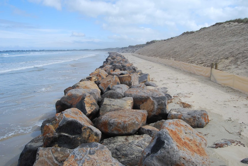 Port Fairy rock wall