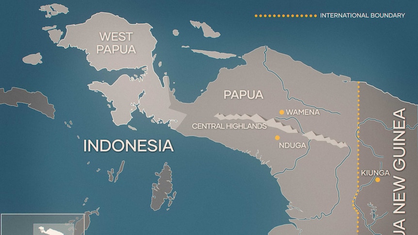 A map of eastern Indonesia.