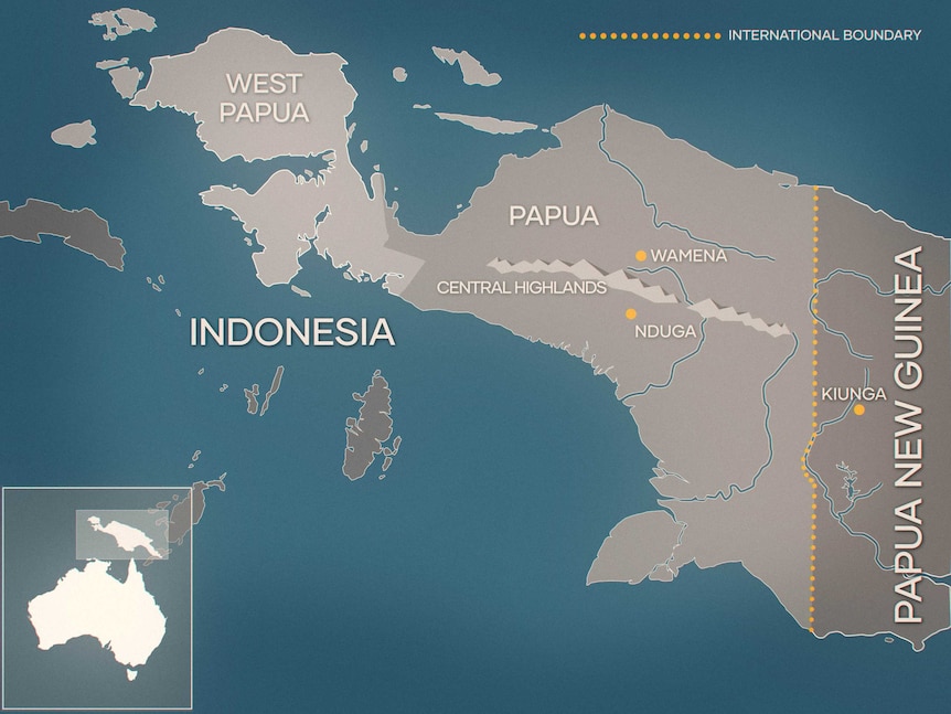 A map of eastern Indonesia.