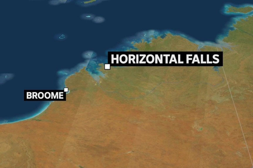 Mapa Accidente de barco en Horizontal Falls