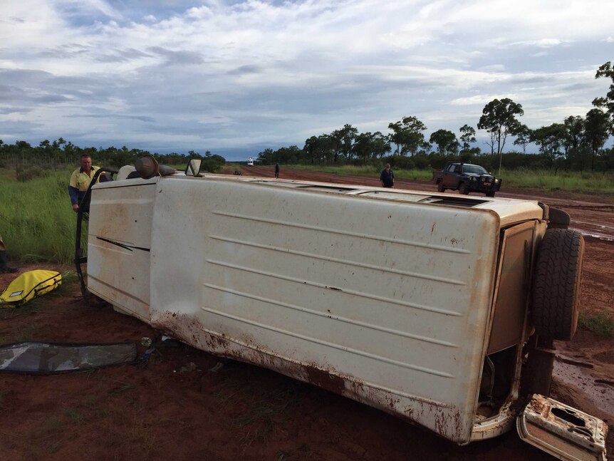 Four airlifted to hospital after rollover in remote NT