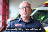 A still from Ambulance Victoria's video thanking the public for the help on the day of the Bourke Street attack.