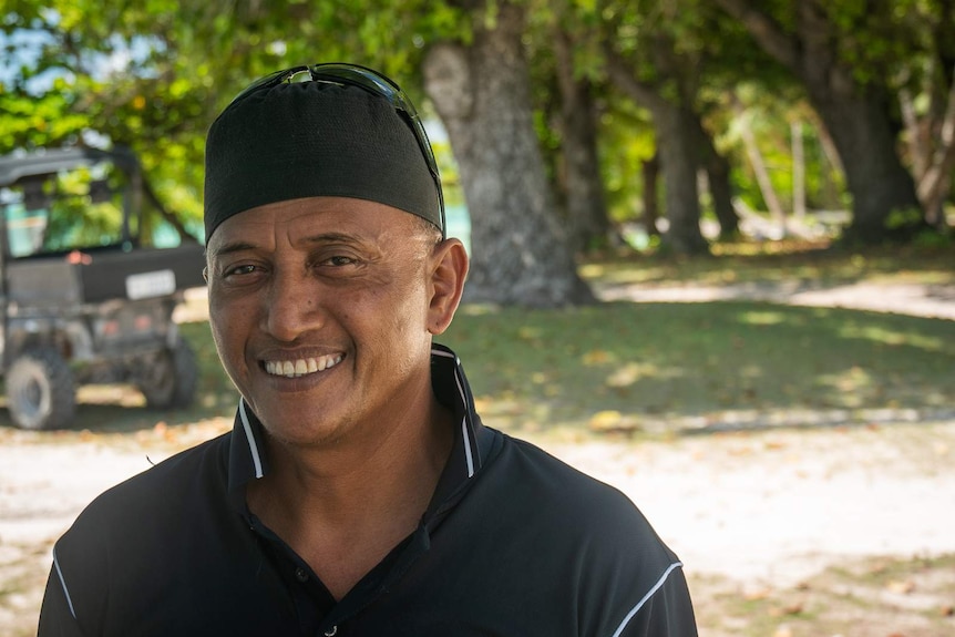 Haji Wahiib leads cultural tours of Home Island for tourists.