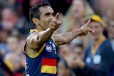 Former Blue ... Eddie Betts is thriving this season with the Crows