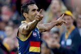 Former Blue ... Eddie Betts is thriving this season with the Crows