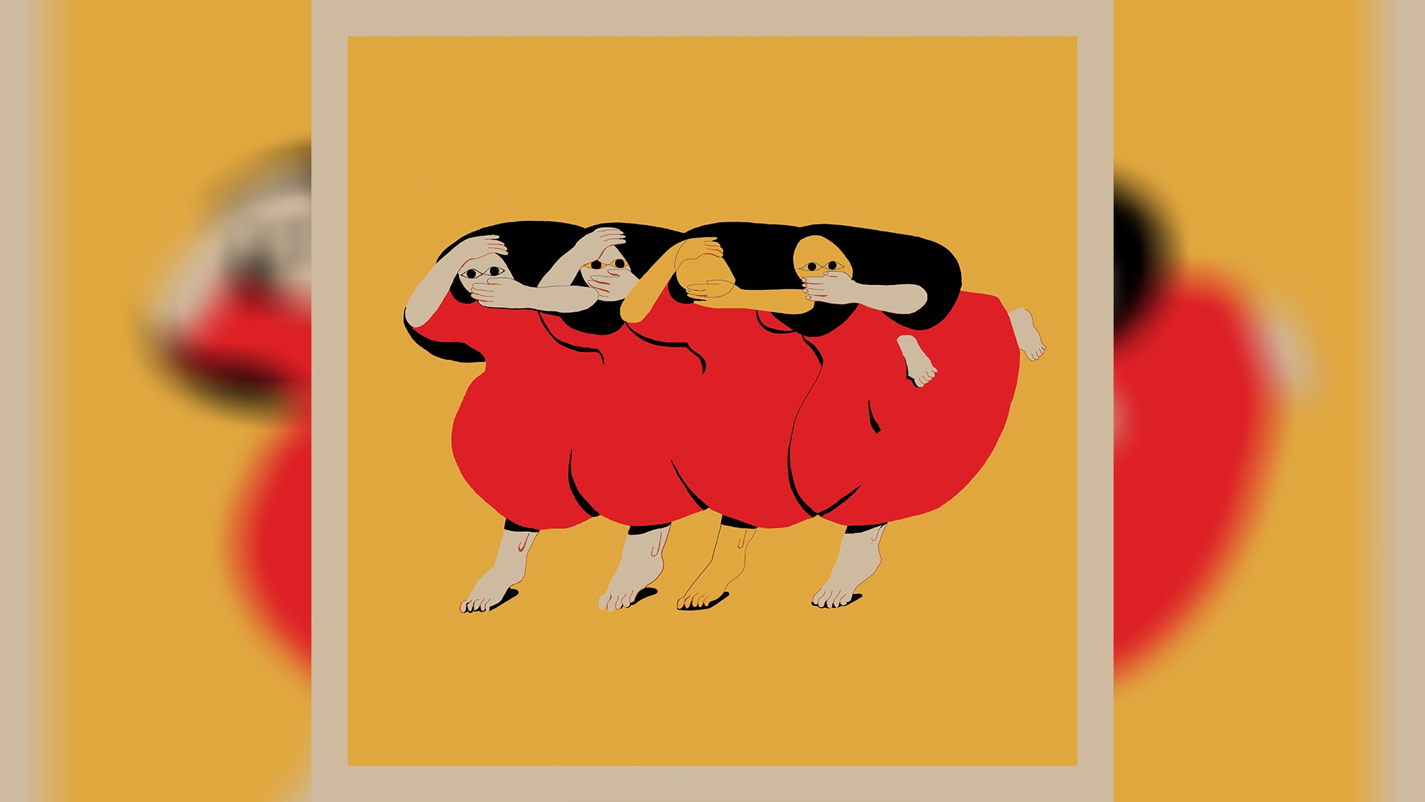 Artwork of Future Islands' 2024 album People Who Aren't There Anymore: a painting