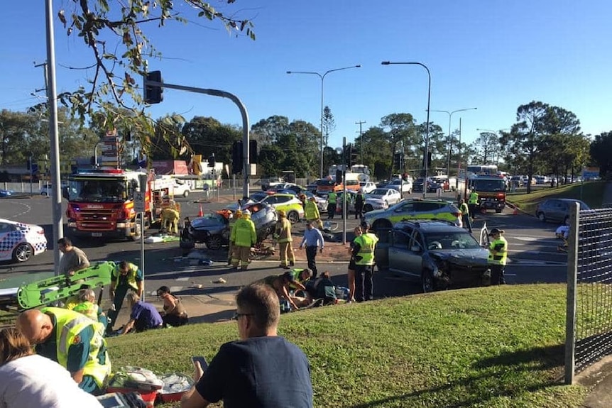 People treated at the scene of Rothwell crash