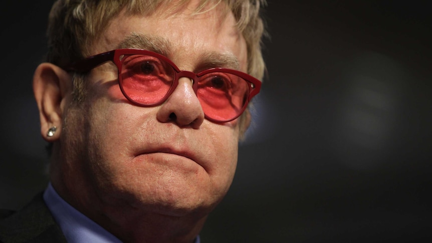 Elton John at US Senate hearing into AIDS funding
