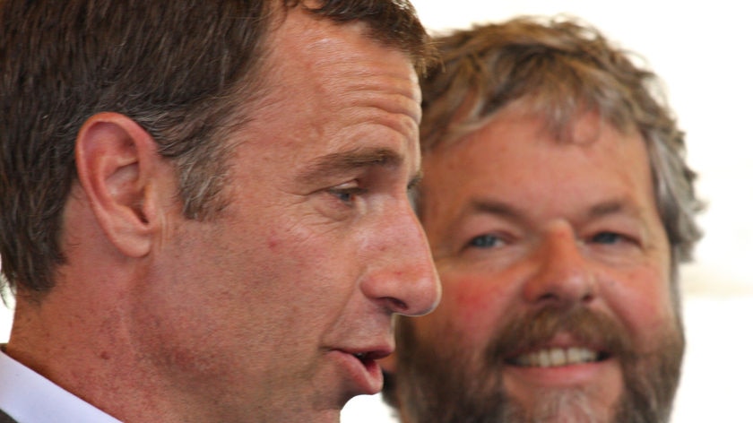Tasmanian Greens: Leader Nick McKim and Bass MP Kim Booth