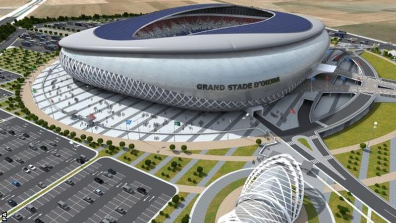 An artist's impression of the Oujda Stadium in Morocco