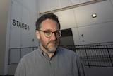 Director Colin Trevorrow poses outside "Stage 1" at Universal Studios