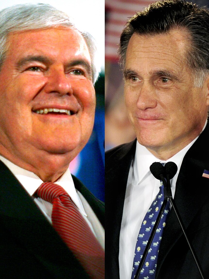 Newt Gingrich and Mitt Romney