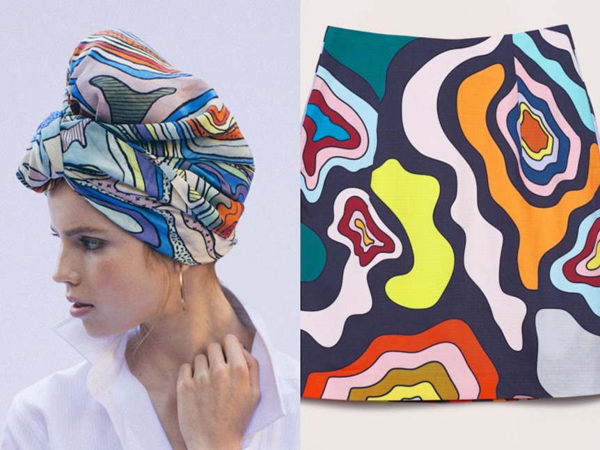 Eloise Rapp's scarf and a similar Gorman design