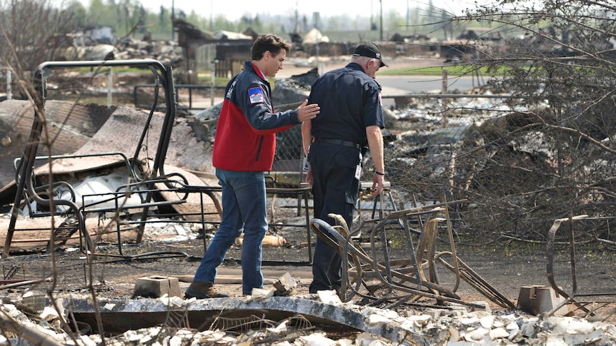 Justin Trudeau and Fort McMurray Fire Chief