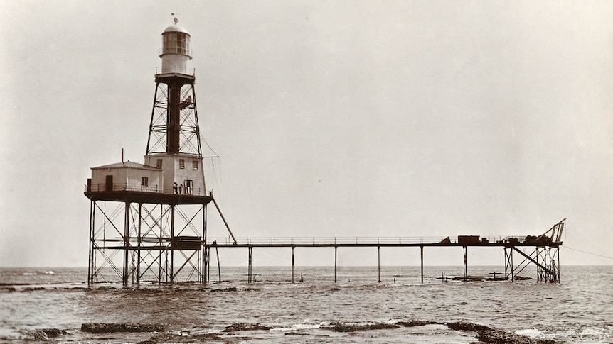 Cape Jaffa lighthouse in 1910