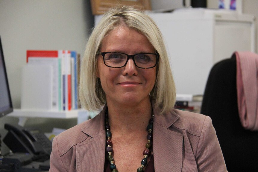 Professor Jennifer Curtin in an office.