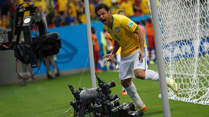 Fred scores against Cameroon