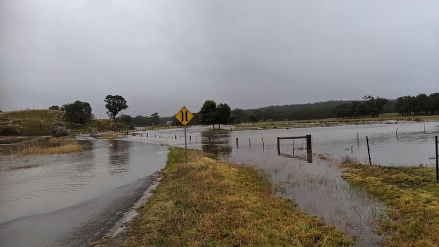 flooded Wairewa road