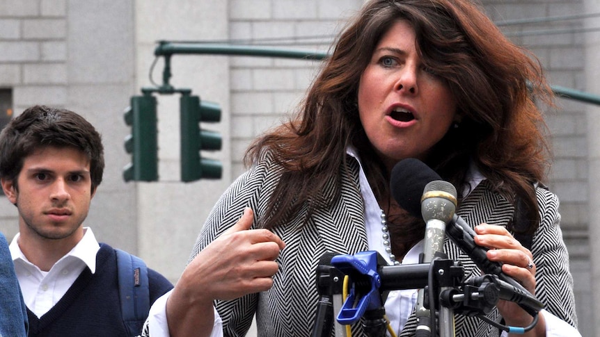 Naomi Wolf speaking in New York's Foley Square, March 28, 2012.