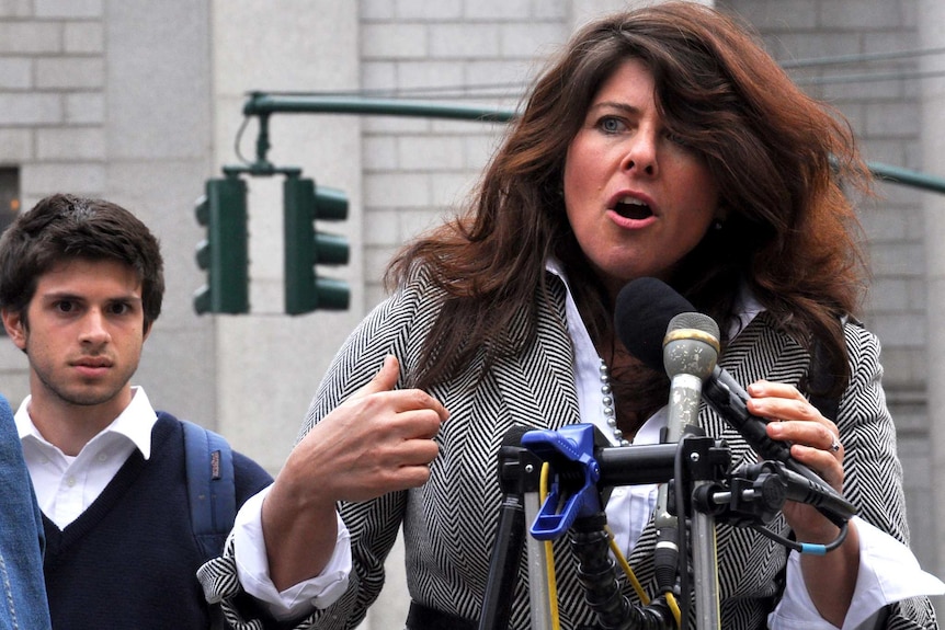 Naomi Wolf speaking in New York's Foley Square, March 28, 2012.