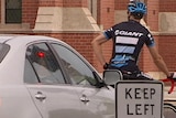 Cyclist and car generic