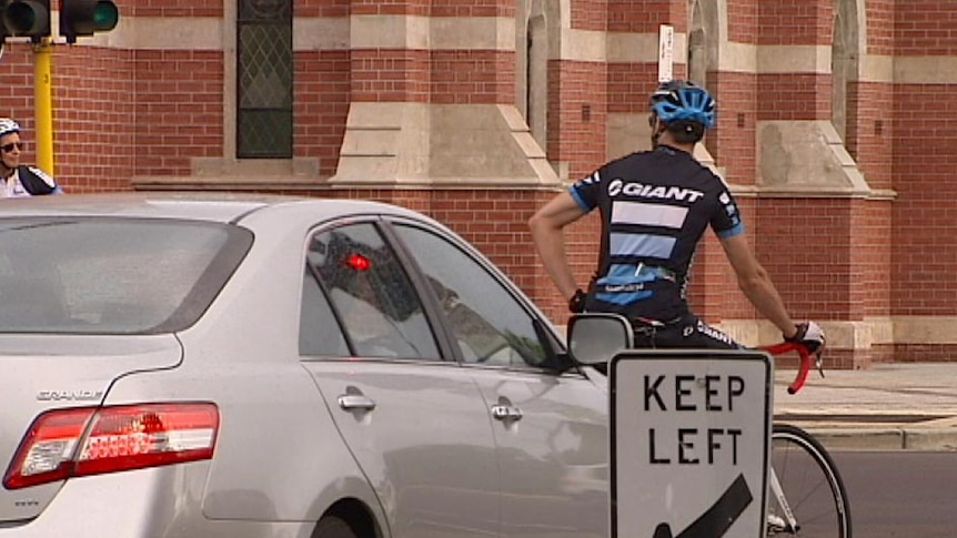 Cyclist and car generic