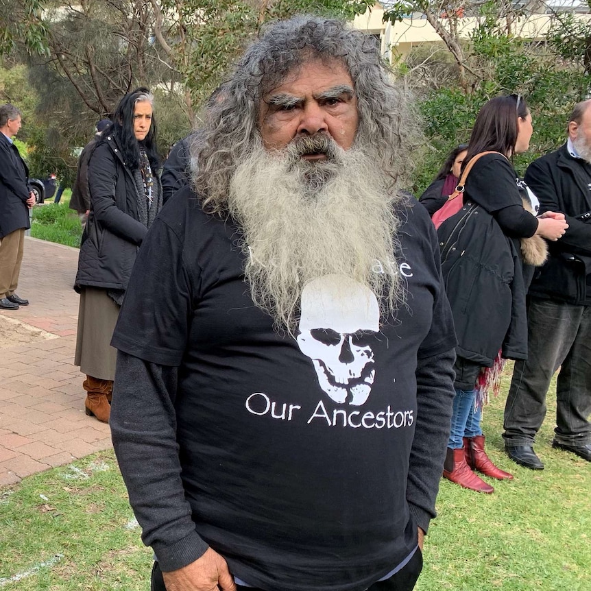 An Aboriginal man with a long beard