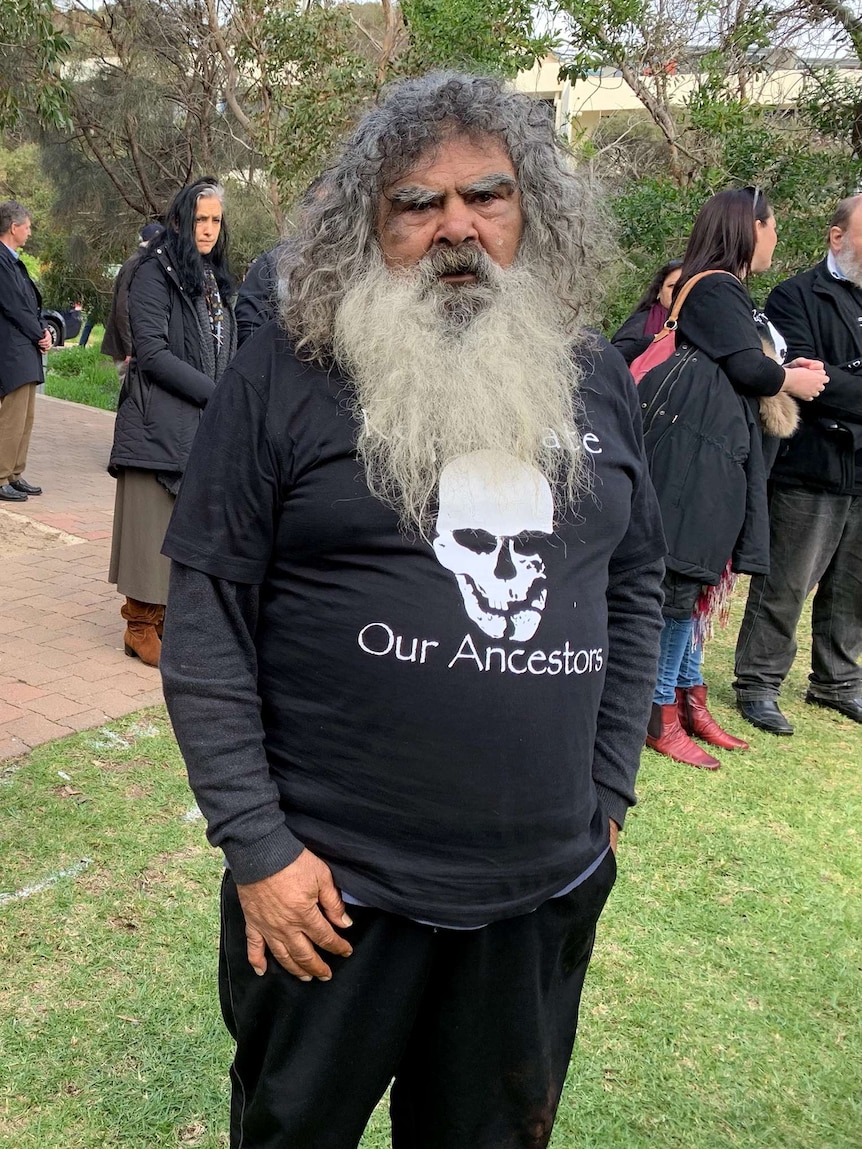 Kaurna elder Jeffrey Newchurch