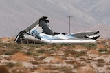 Virgin Galactic SpaceShipTwo debris at crash site